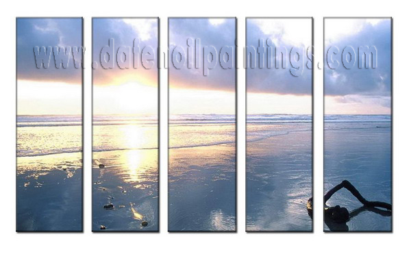 Modern Oil Paintings on canvas seascape painting -set08017