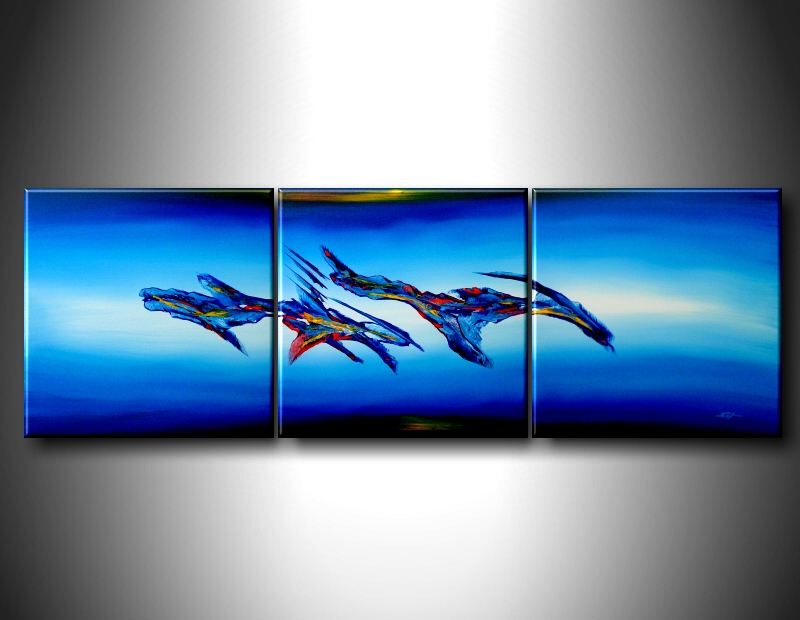 Modern Oil Paintings on canvas abstract painting -set08099
