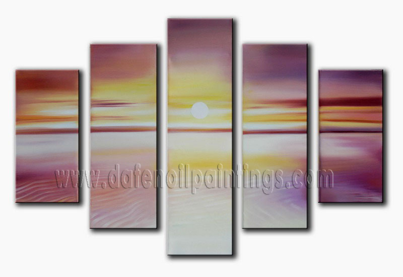 Modern Oil Paintings on canvas seascape painting -set08147