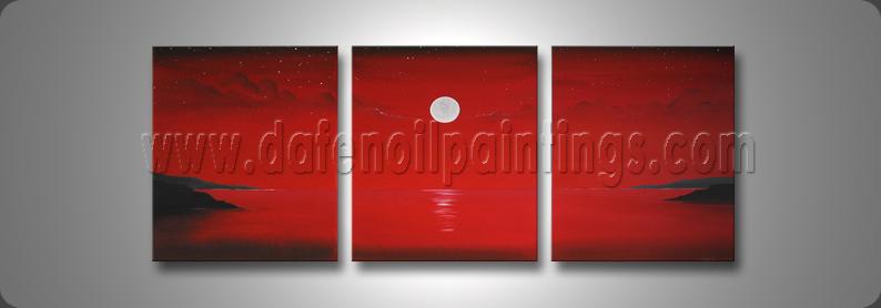 Modern Oil Paintings on canvas seascape painting -set08164