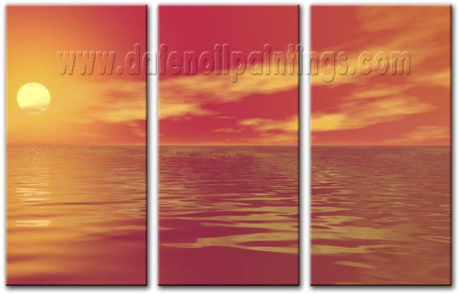 Modern Oil Paintings on canvas seascape painting -set08166