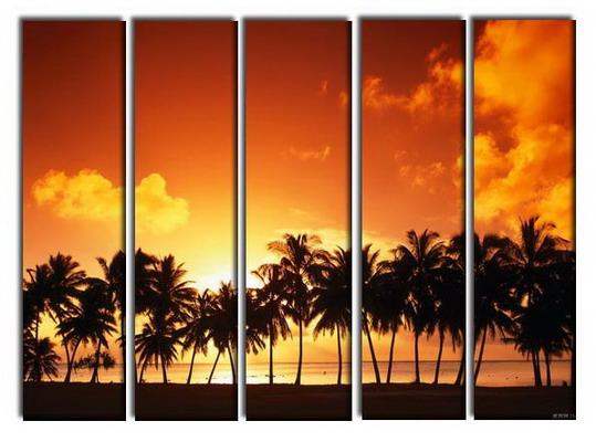 Modern Oil Paintings on canvas seascape painting -set10256