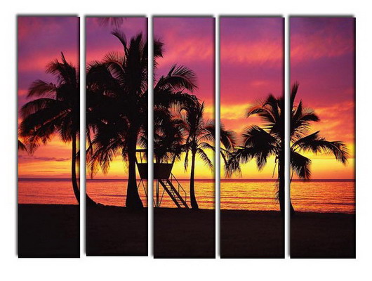 Modern Oil Paintings on canvas seascape painting -set10257