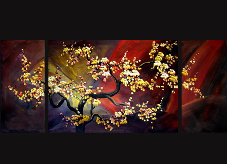 Modern Oil Paintings on canvas abstract painting -set12009
