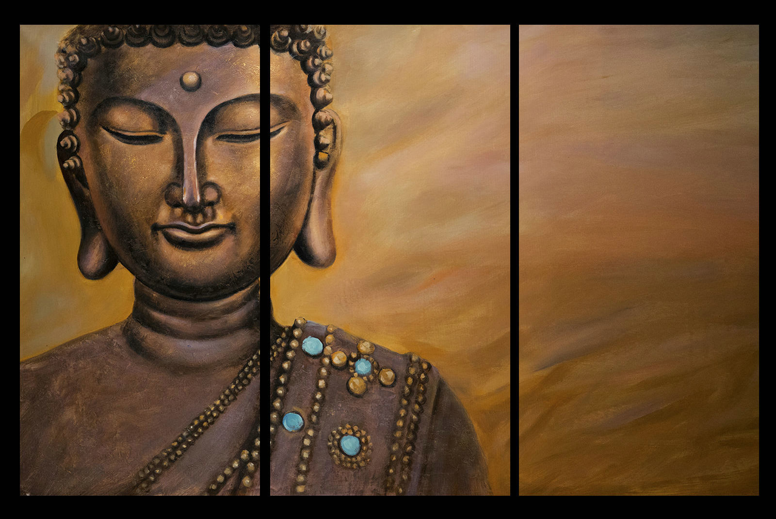 Contemporary zen art Buddha oil painting Buddha014