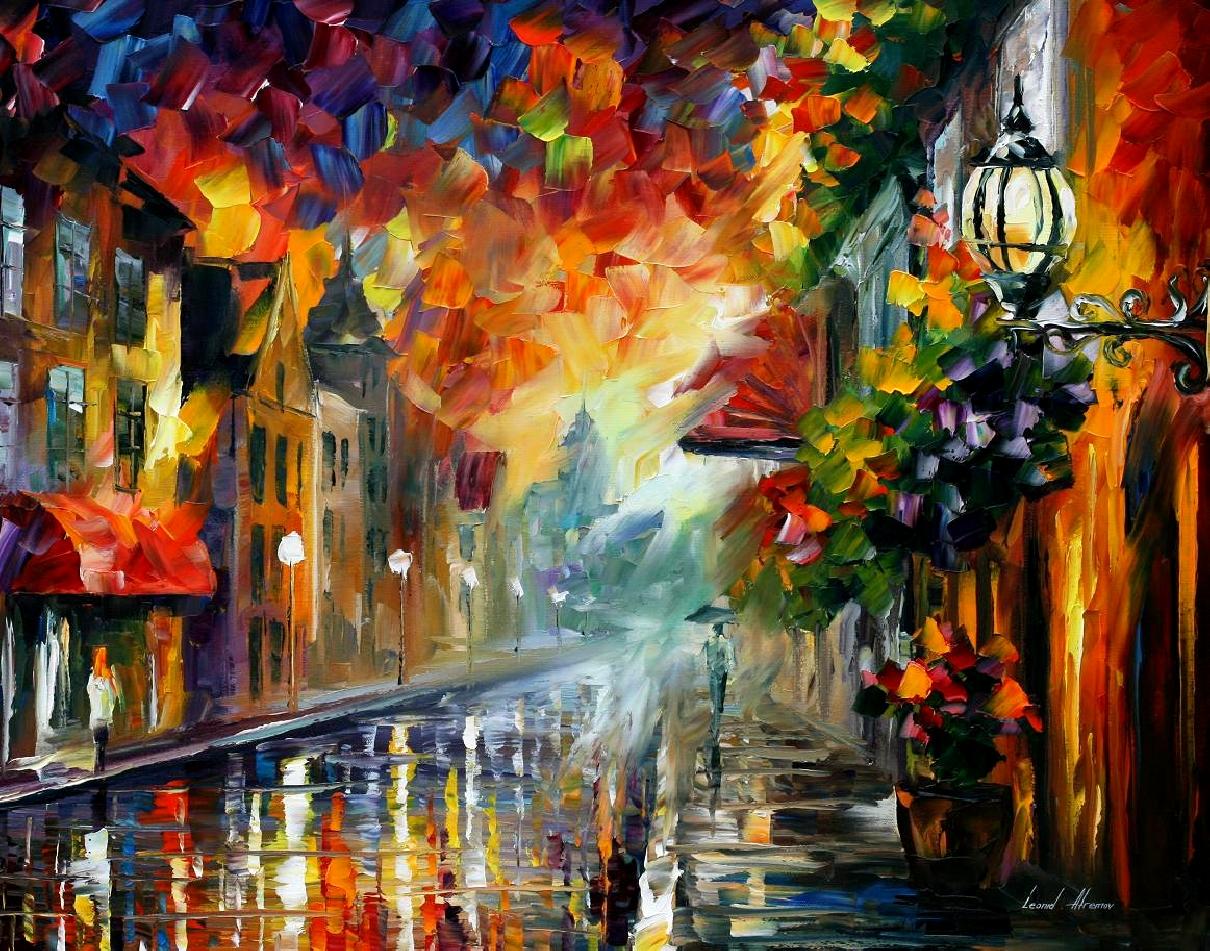 Modern impressionism palette knife oil painting kp15016