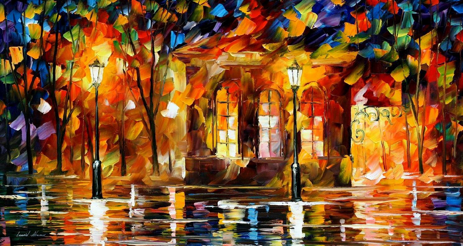 Modern impressionism palette knife oil painting kp15050