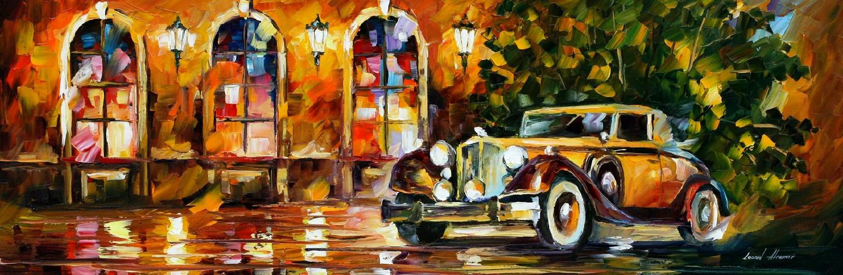 Modern impressionism palette knife oil painting kp15192