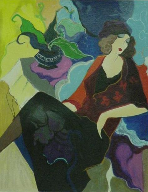 Itzchak Tarkay Oil Painting