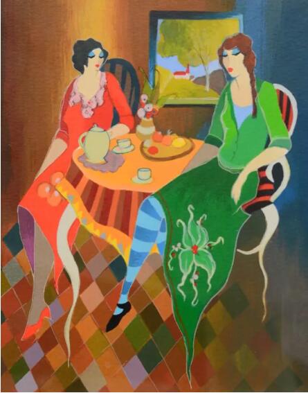 Itzchak Tarkay Oil Painting