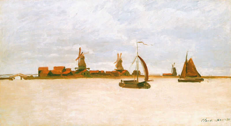 Cloude Monet Classical Oil Paintings The Voorzaan 1871 - Click Image to Close