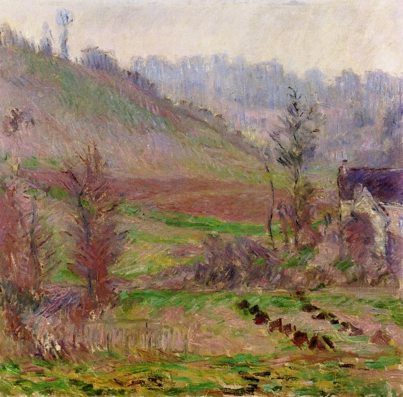 Cloude Monet Classical Oil Paintings Valley of Falaise 1885