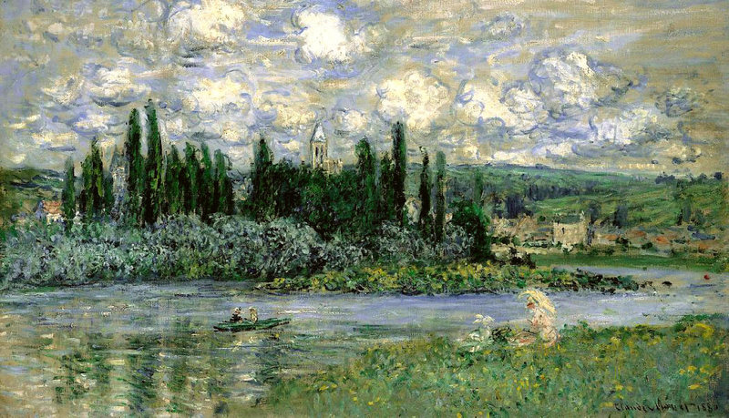 Cloude Monet Classical Oil Paintings View of Vetheuil 1880 - Click Image to Close