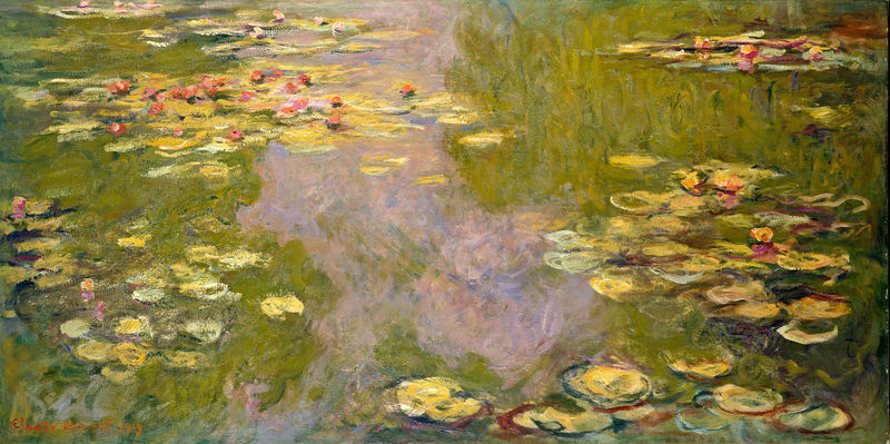 Cloude Monet Classical Oil Paintings Water Lilies 15 1919 - Click Image to Close