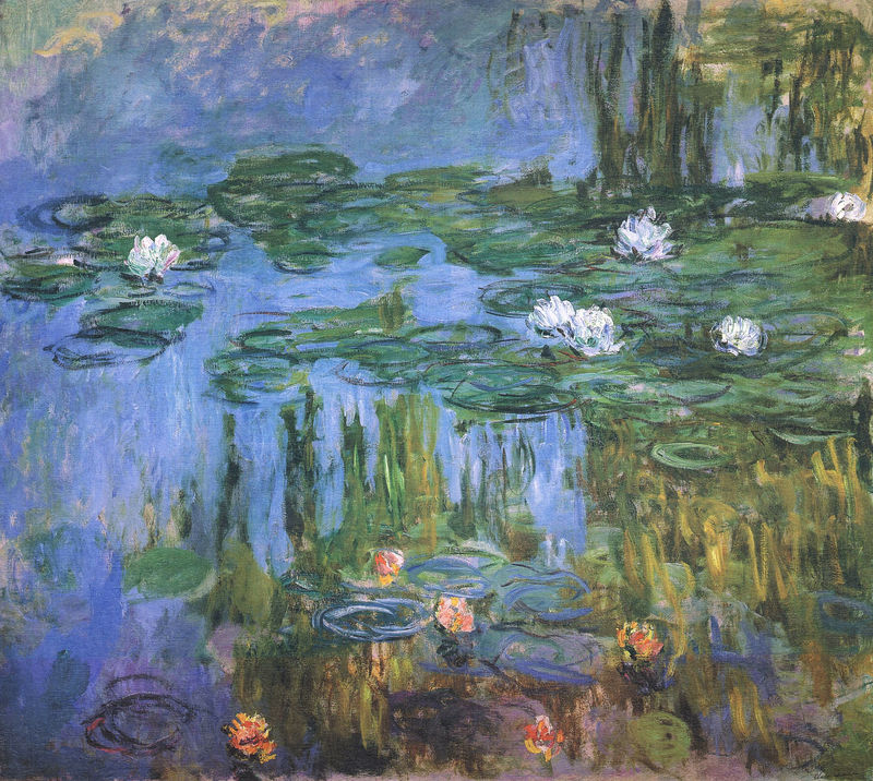 Cloude Monet Oil Painting Water Lilies 2 1915 - Click Image to Close