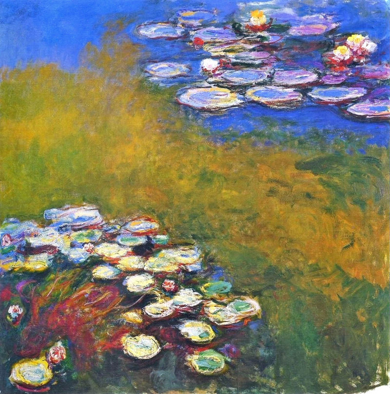 Cloude Monet Classical Oil Paintings Water Lilies 3 1917 - Click Image to Close