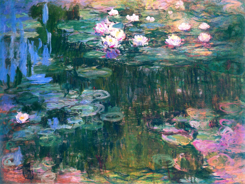 Cloude Monet Oil Paintings Water Lilies 4 1917