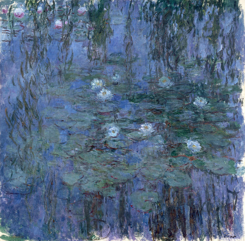 Cloude Monet Classical Oil Paintings Water Lilies 5 1919 - Click Image to Close