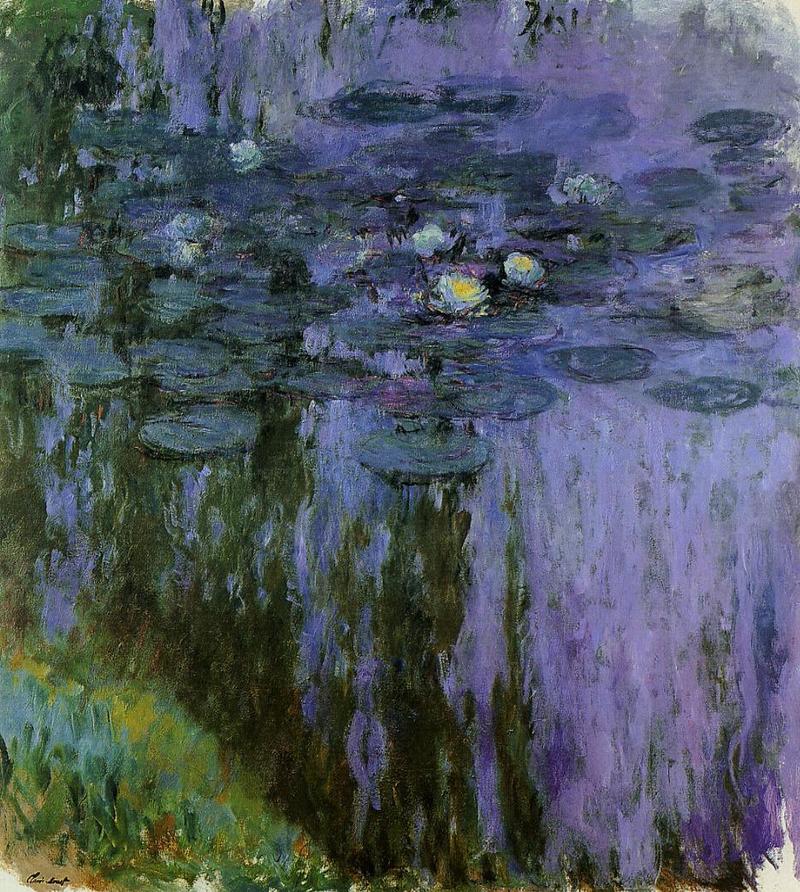 Cloude Monet Oil Painting Water Lilies 6 1919 - Click Image to Close