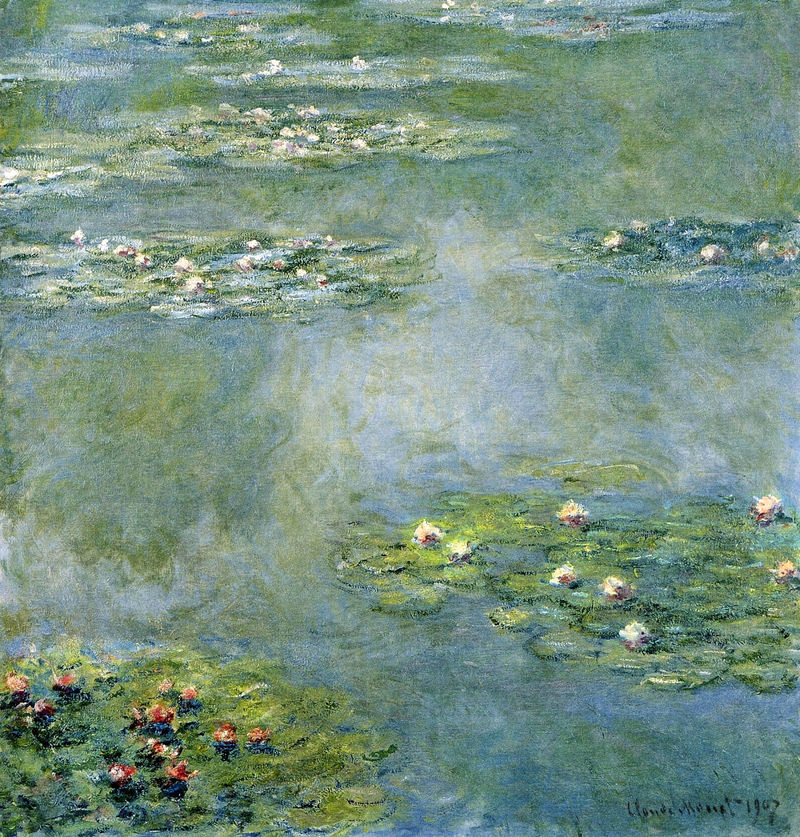 Cloude Monet Classical Oil Paintings Water Lilies 7 1907 - Click Image to Close