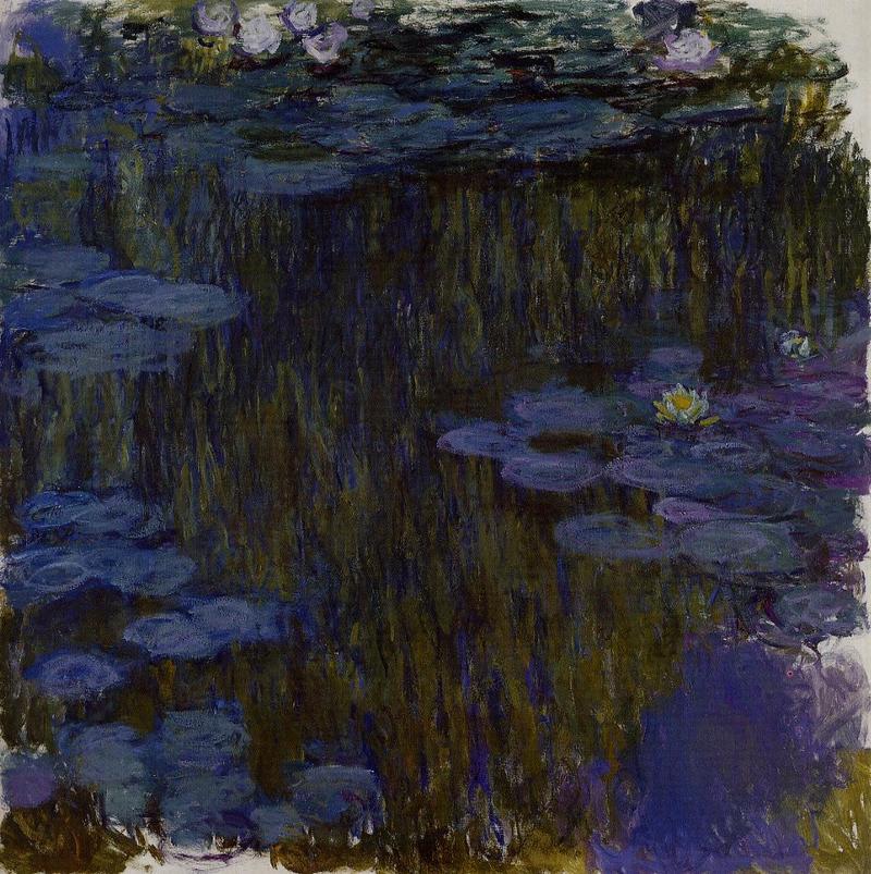 Cloude Monet Classical Oil Paintings Water Lilies 8 1917 - Click Image to Close