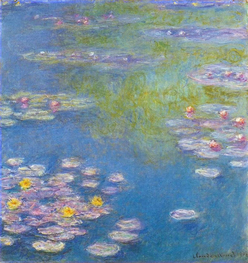 Cloude Monet Oil Painting Water Lilies 9 1908 - Click Image to Close