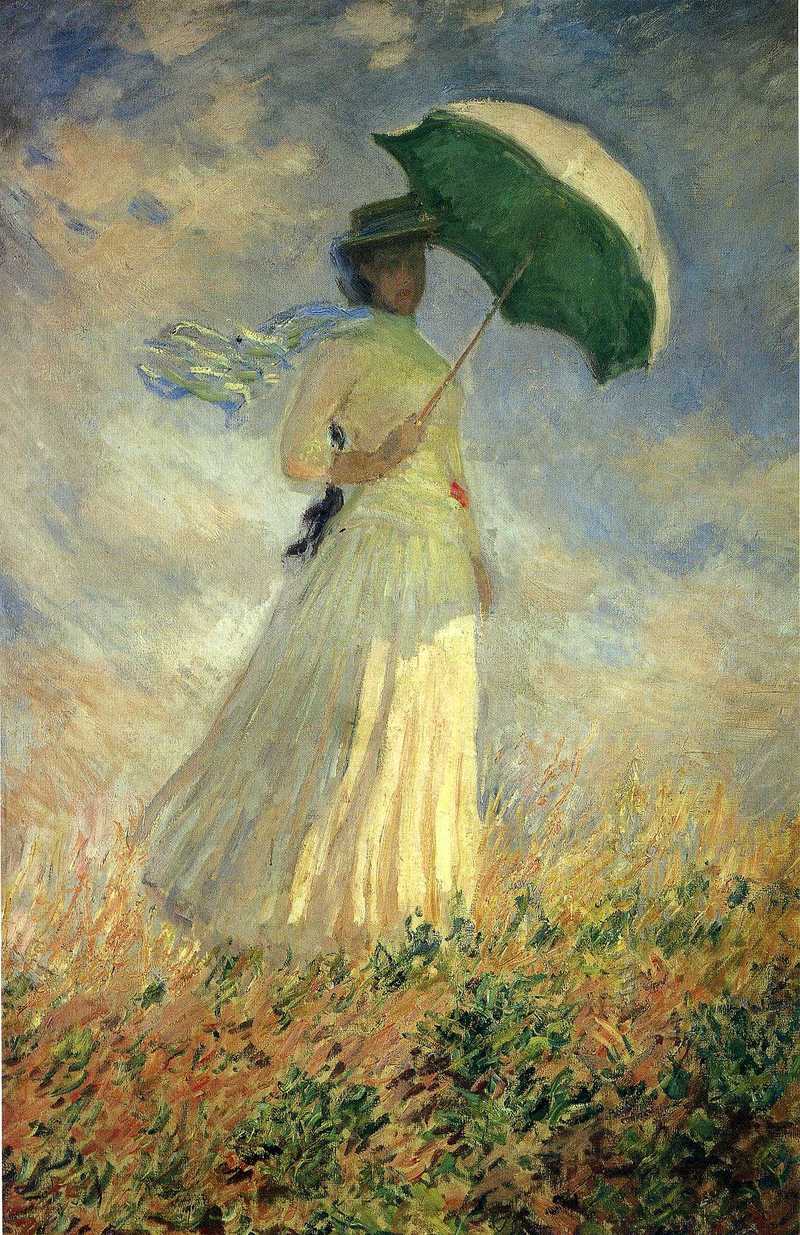 Cloude Monet Classical Oil Paintings Woman with a Parasol 1886 - Click Image to Close