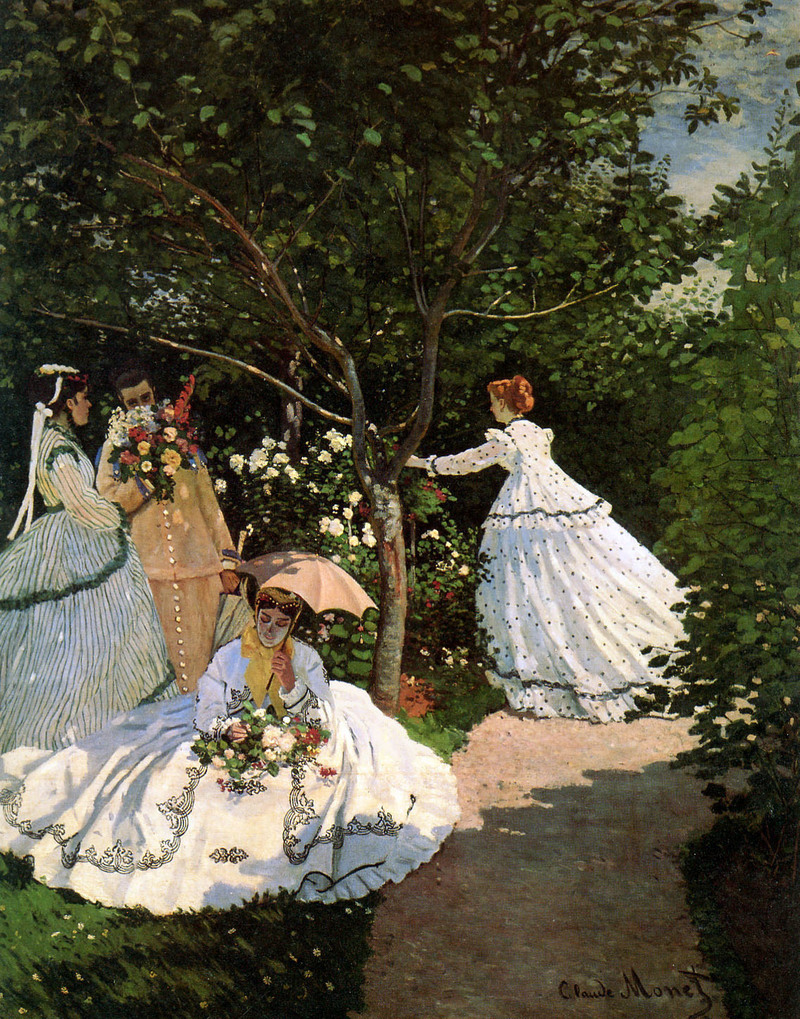 Cloude Monet Oil Paintings Women in the garden