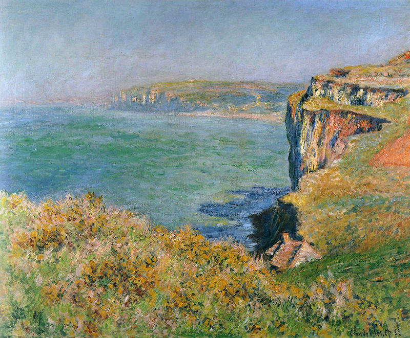 Cloude Monet Oil Painting Cliff at Grainval 1882 - Click Image to Close