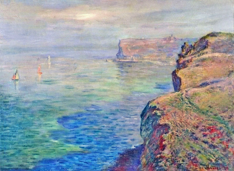 Cloude Monet Oil Paintings Cliff at Grainval near Fecamp 1881 - Click Image to Close