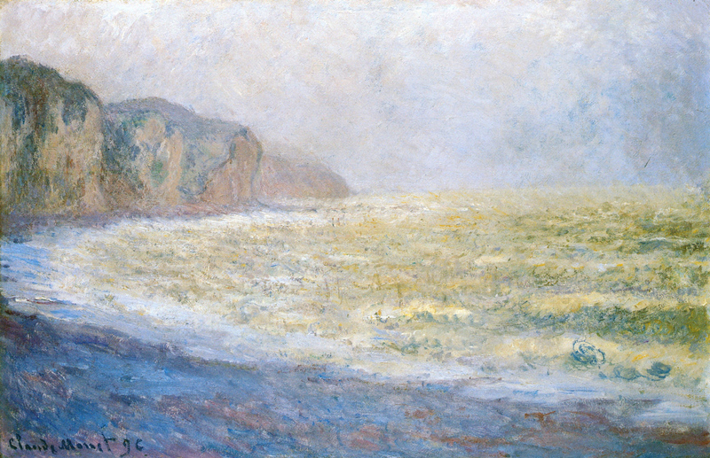 Cloude Monet Classical Oil Paintings Cliff at Pourville 1896 - Click Image to Close