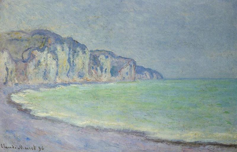 Cloude Monet Classical Oil Paintings Cliff at Pourville 3 1896 - Click Image to Close