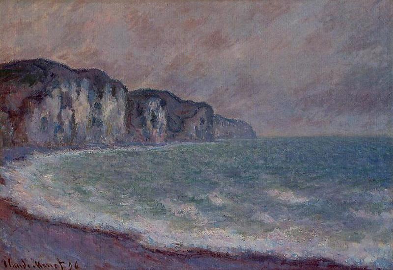 Cloude Monet Oil Paintings Cliff at Pourville 4 1896 - Click Image to Close