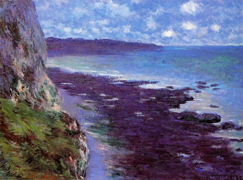 Cloude Monet Oil Paintings Cliff near Dieppe 1882 - Click Image to Close