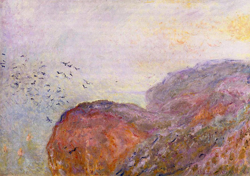 Cloude Monet Oil Paintings Cliff near Dieppe 1896 - Click Image to Close