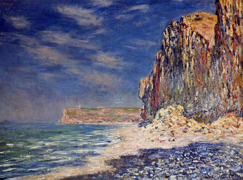 Cloude Monet Oil Paintings Cliff near Fecamp 1881