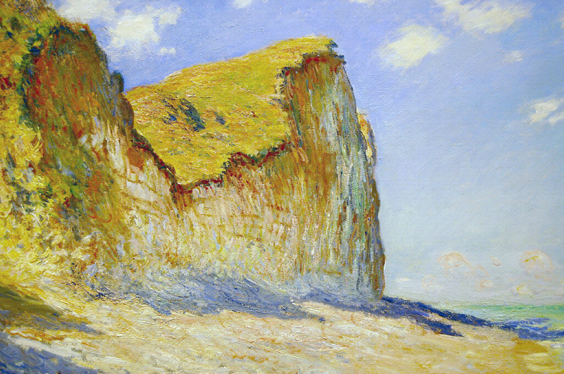 Cloude Monet Classical Oil Paintings Cliffs near Pourville 1882 - Click Image to Close