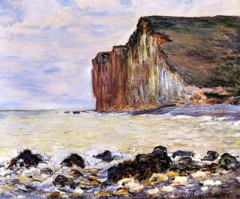 Cloude Monet Oil Painting Cliffs of Les Petites-Dalles 1881 - Click Image to Close