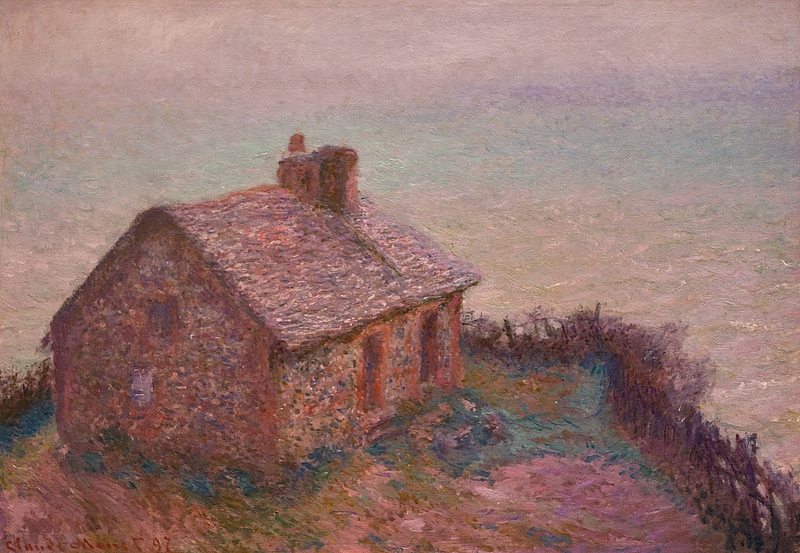 Cloude Monet Oil Paintings Customs House at Varengaville 1897 - Click Image to Close