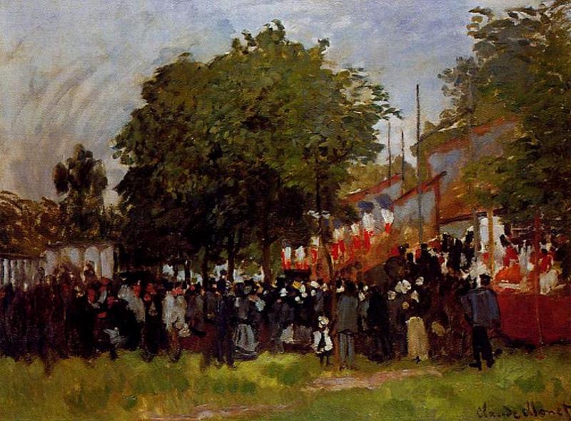 Cloude Monet Oil Paintings Festival at Argenteuil 1872 - Click Image to Close