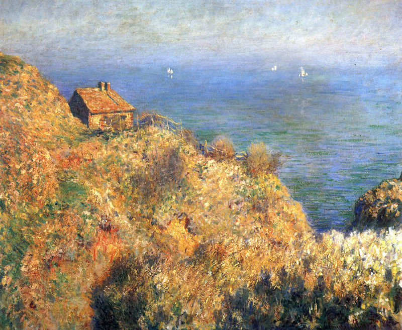 Cloude Monet Oil Painting Fisherman's House at Varengeville 1882 - Click Image to Close