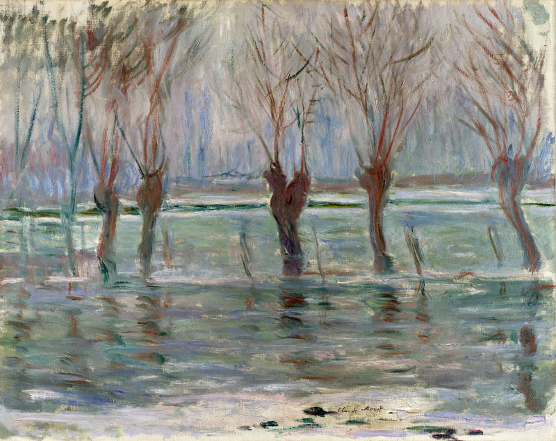 Cloude Monet Classical Oil Paintings Flood Waters 1896 - Click Image to Close