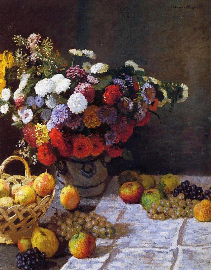 Cloude Monet Paintings Flowers and Fruit 1869