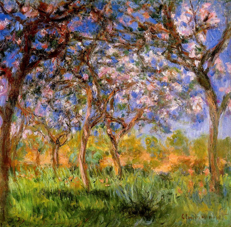 Cloude Monet Classical Oil Paintings Giverny in Springtime 1900 - Click Image to Close