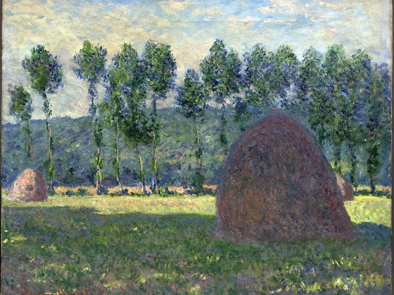 Cloude Monet Paintings Haystack at Giverny 1885