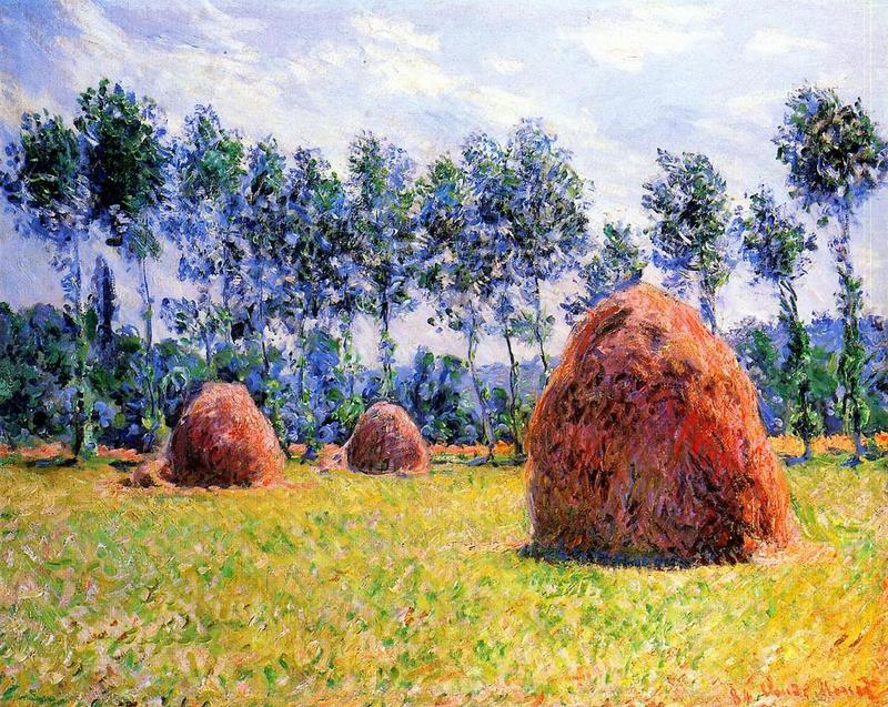 Cloude Monet Oil Paintings Haystacks at Giverny 1884 - Click Image to Close