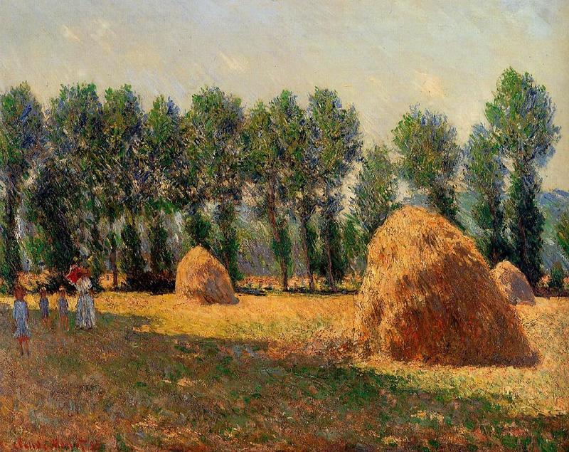 Cloude Monet Oil Paintings Haystacks at Giverny 1885 - Click Image to Close