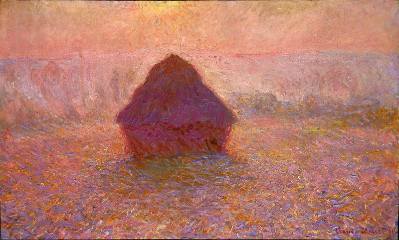 Cloude Monet Oil Paintings Haystacks, Sun in the Mist 1891 - Click Image to Close