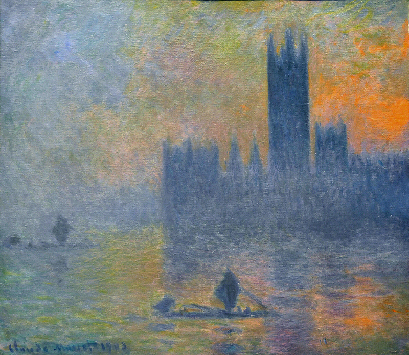 Cloude Monet Oil Paintings Houses of Parliament, Fog Effect 1903