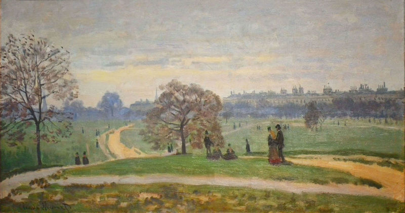 Cloude Monet Classical Oil Paintings Hyde Park 1871 - Click Image to Close